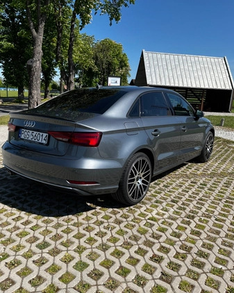 Audi A3 cena 79500 przebieg: 61500, rok produkcji 2017 z Słubice małe 29